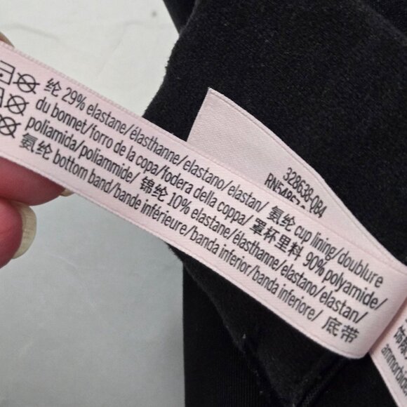 Victoria's Secret Size 34DD Featherweight Max Black Sports Bra High Impact - Picture 11 of 15